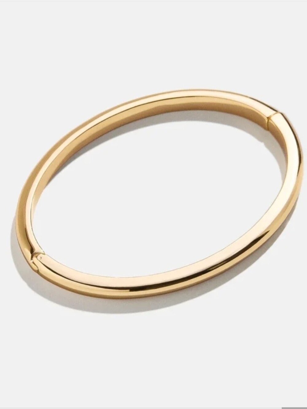 BaubleBar Nadia Classic Hinge Bangle Gold - Picture 1 of 5